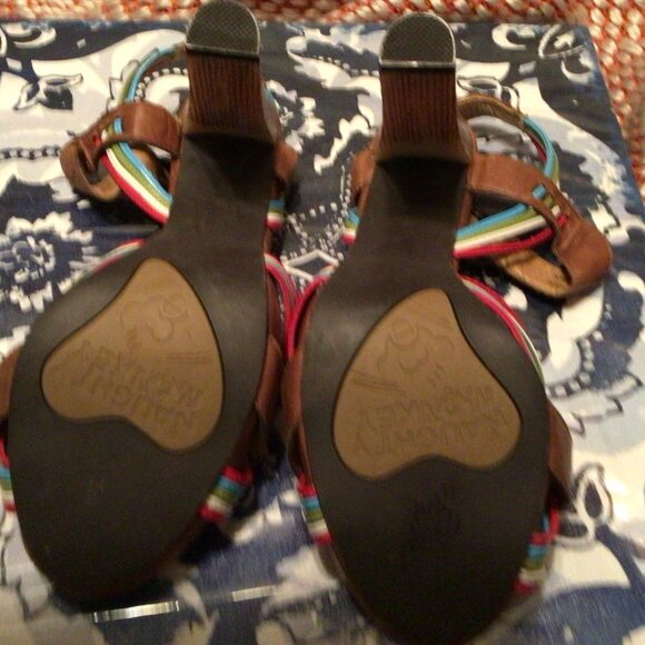 Naughty Monkey Colored Strap heel size 6.5 - Picture 5 of 5